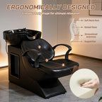 WestWood Shampoo Bowl and Chair Set Black