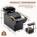 WestWood Shampoo Bowl Chair SBCS02 Black