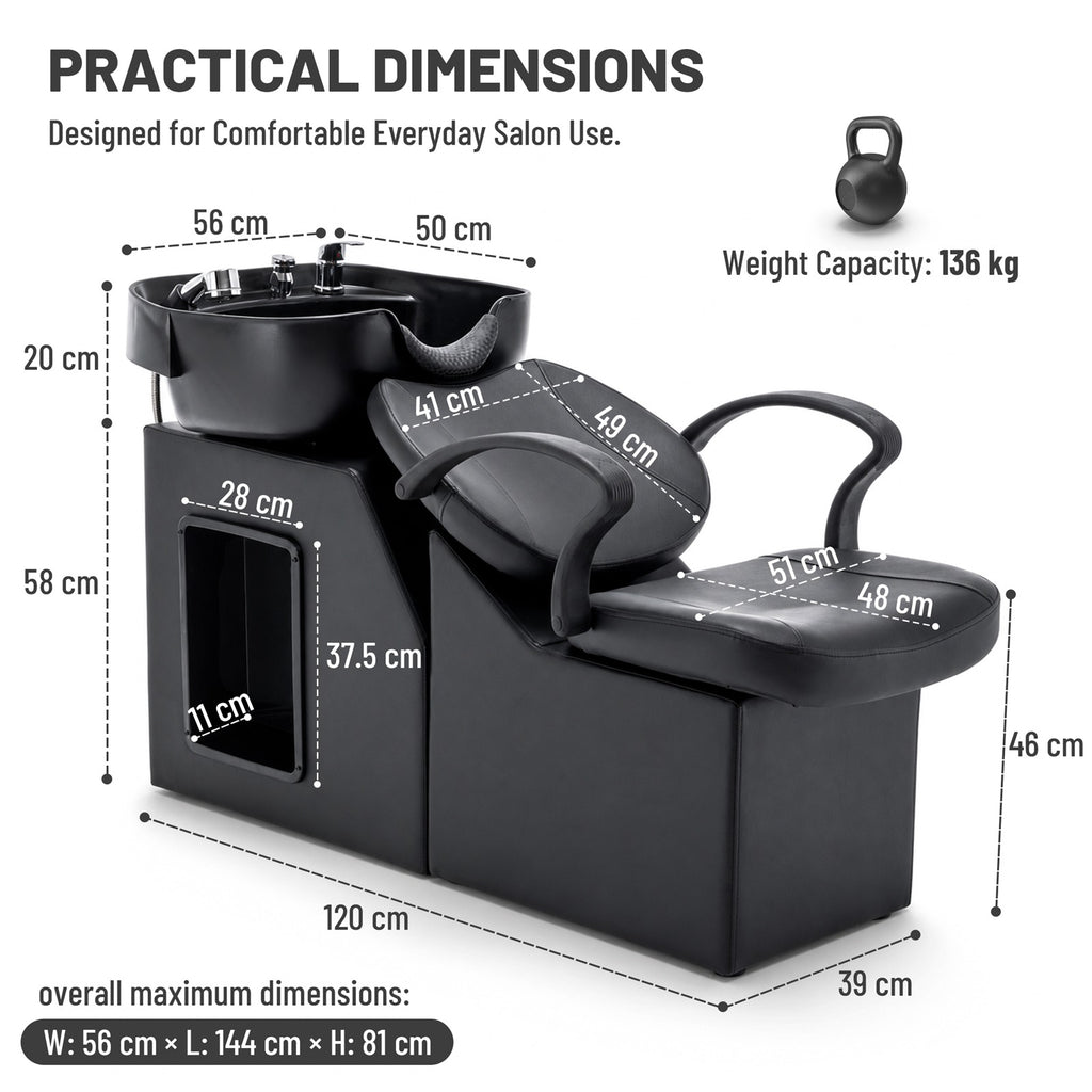 WestWood Shampoo Bowl and Chair Set 03