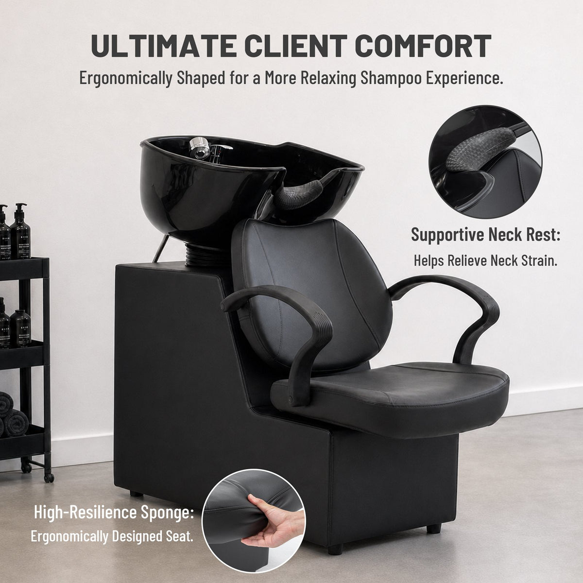 WestWood Shampoo Bowl and Chair Set 04
