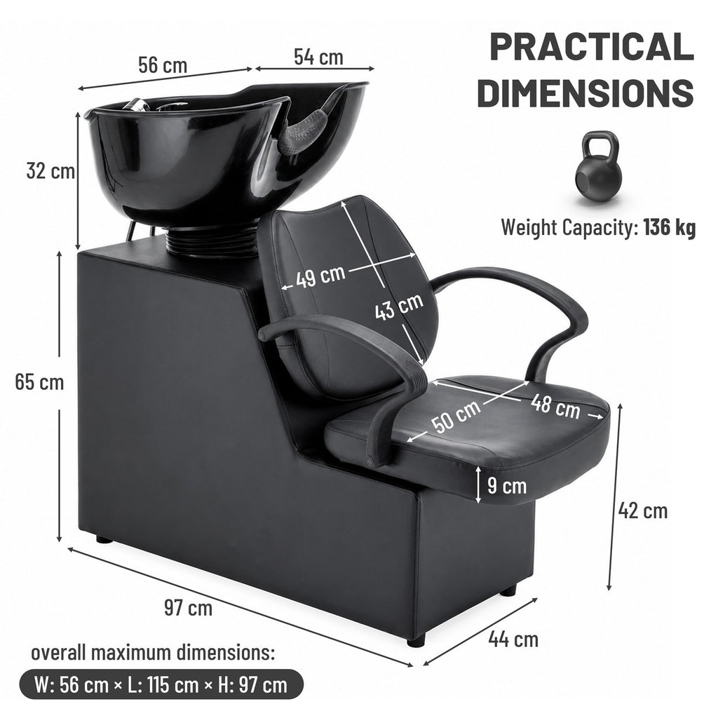 WestWood Shampoo Bowl and Chair Set 04