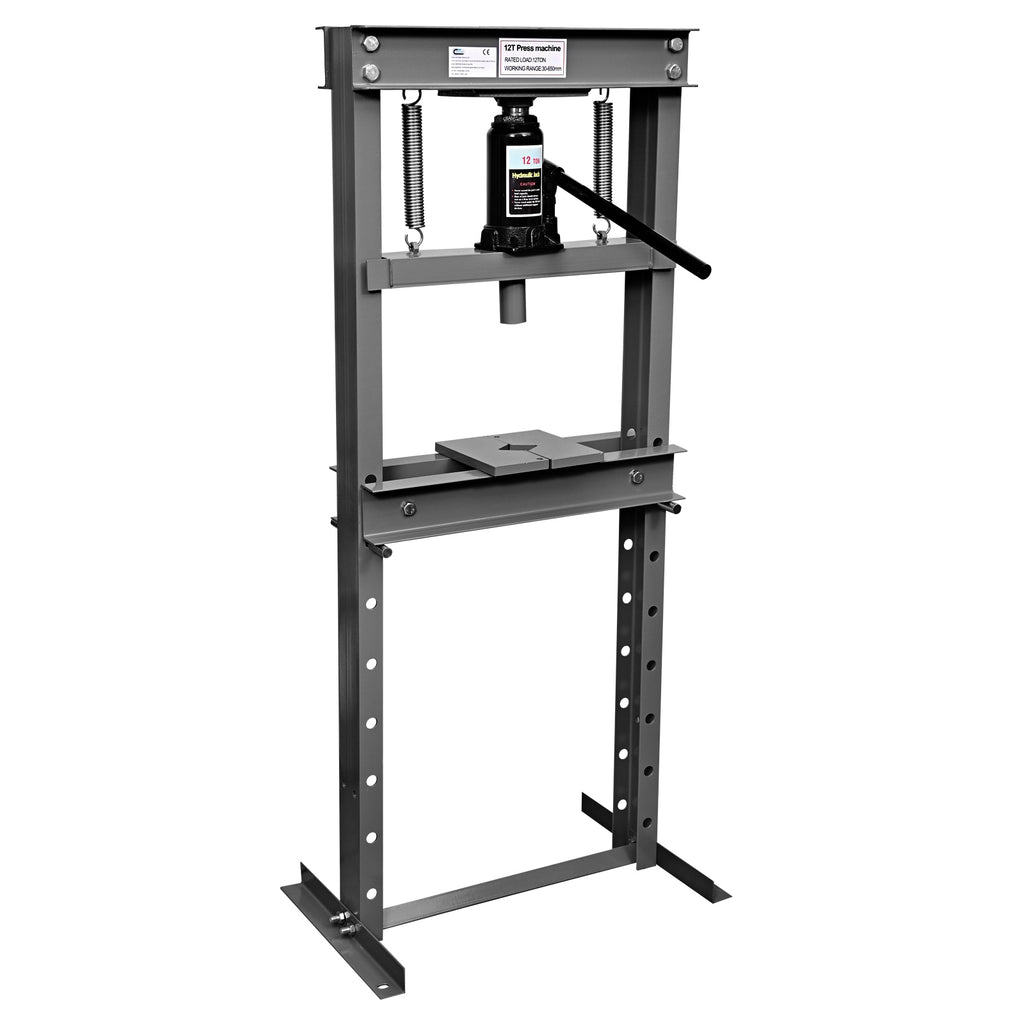 SwitZer 12 Ton Hydraulic Shop Press Grey