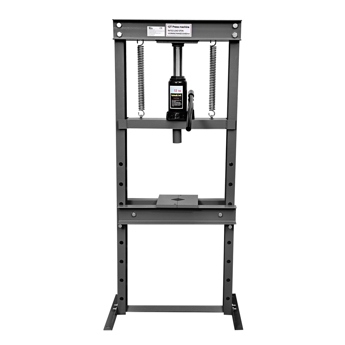 SwitZer 12 Ton Hydraulic Shop Press Grey