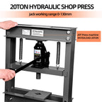 SwitZer 20 Ton Hydraulic Shop Press Grey