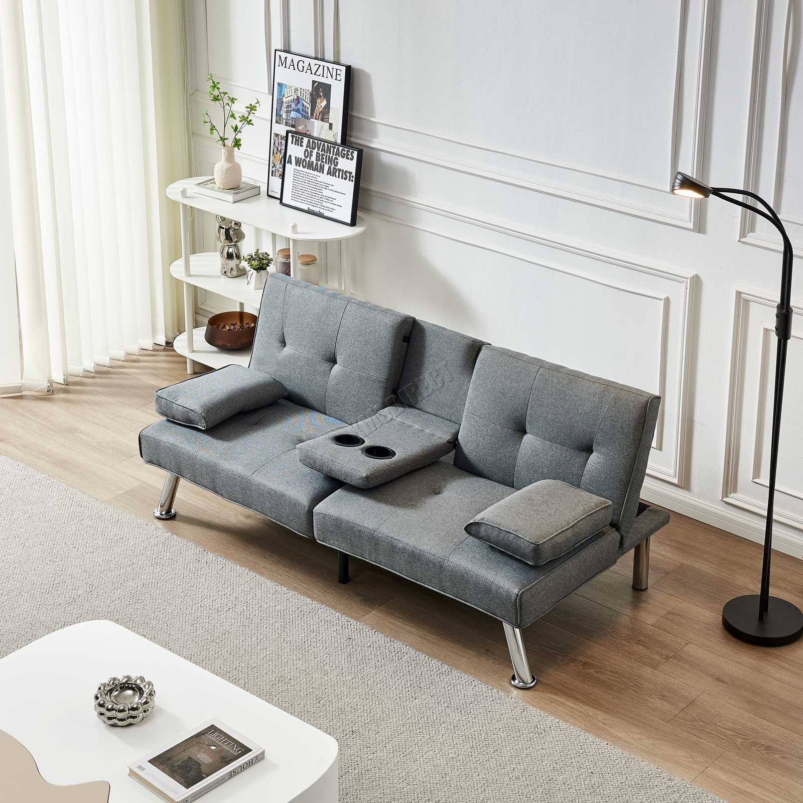 WestWood Sofa Bed Fabric Manhattan Recliner 3 Seater