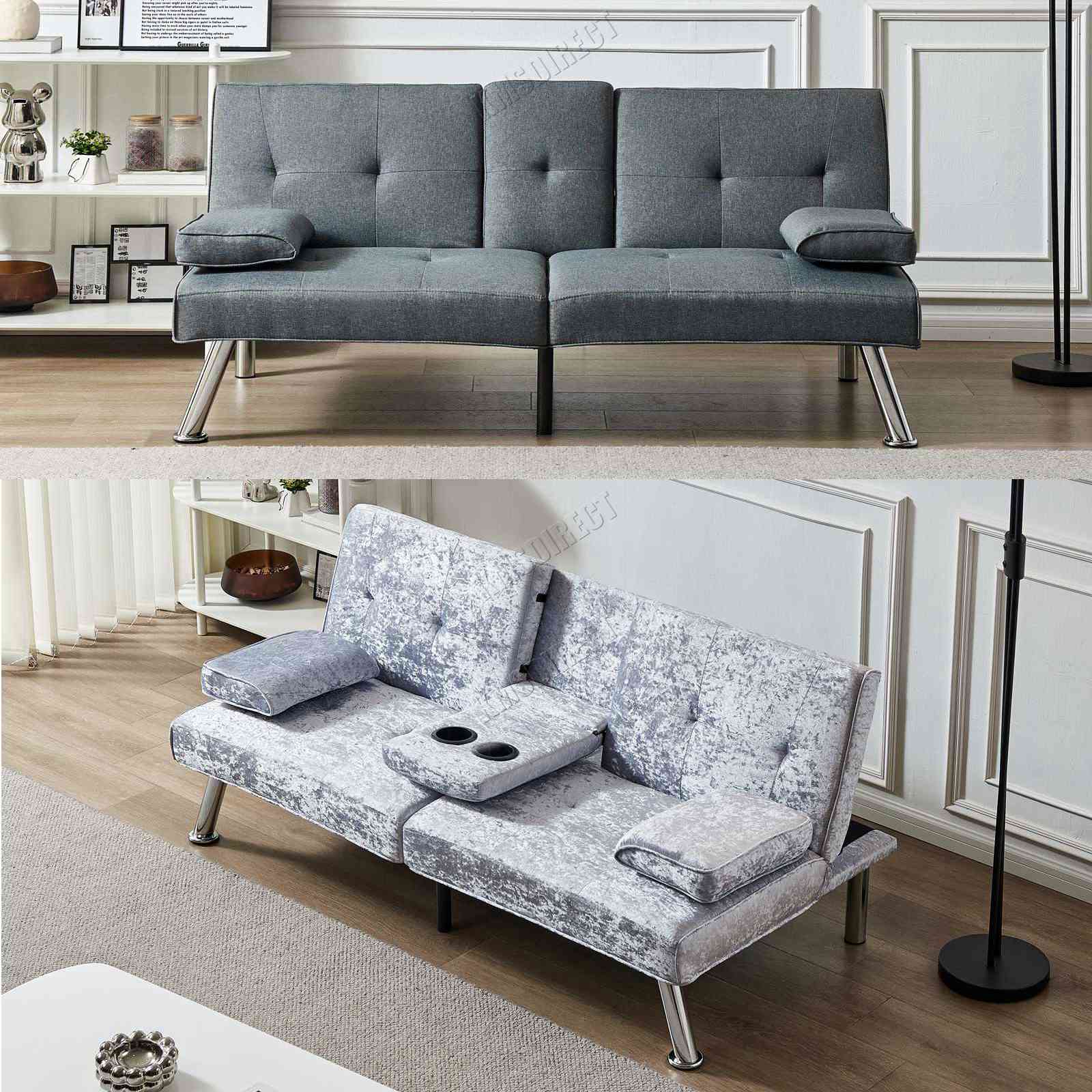 WestWood Sofa Bed Fabric Manhattan Recliner 3 Seater