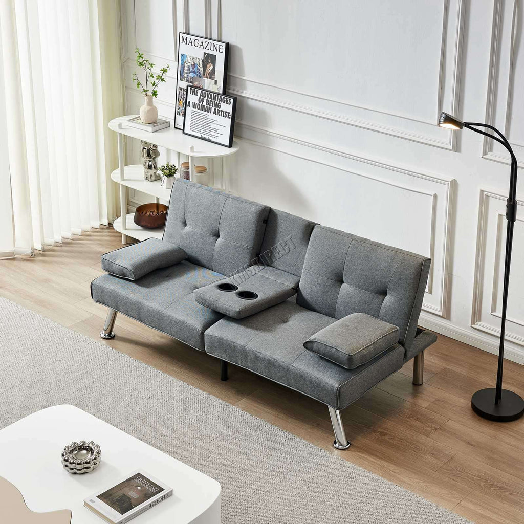 WestWood Sofa Bed Fabric Manhattan Recliner 3 Seater