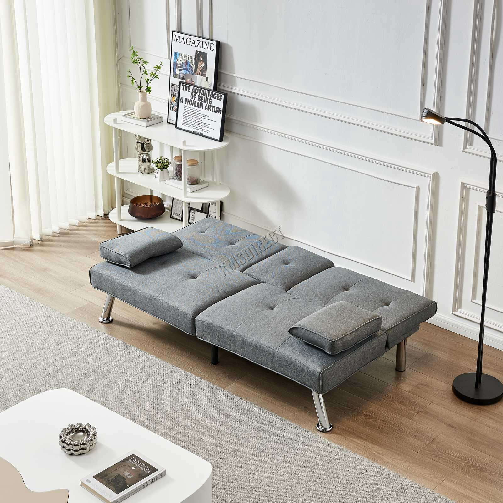 WestWood Sofa Bed Fabric Manhattan Recliner 3 Seater