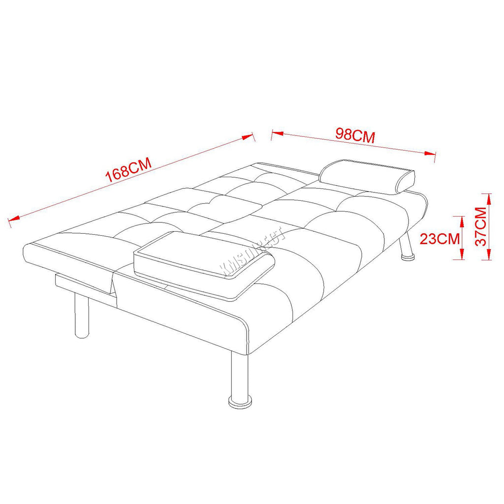 WestWood Sofa Bed Fabric Manhattan Recliner 3 Seater