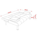 WestWood Sofa Bed Fabric Manhattan Recliner 3 Seater