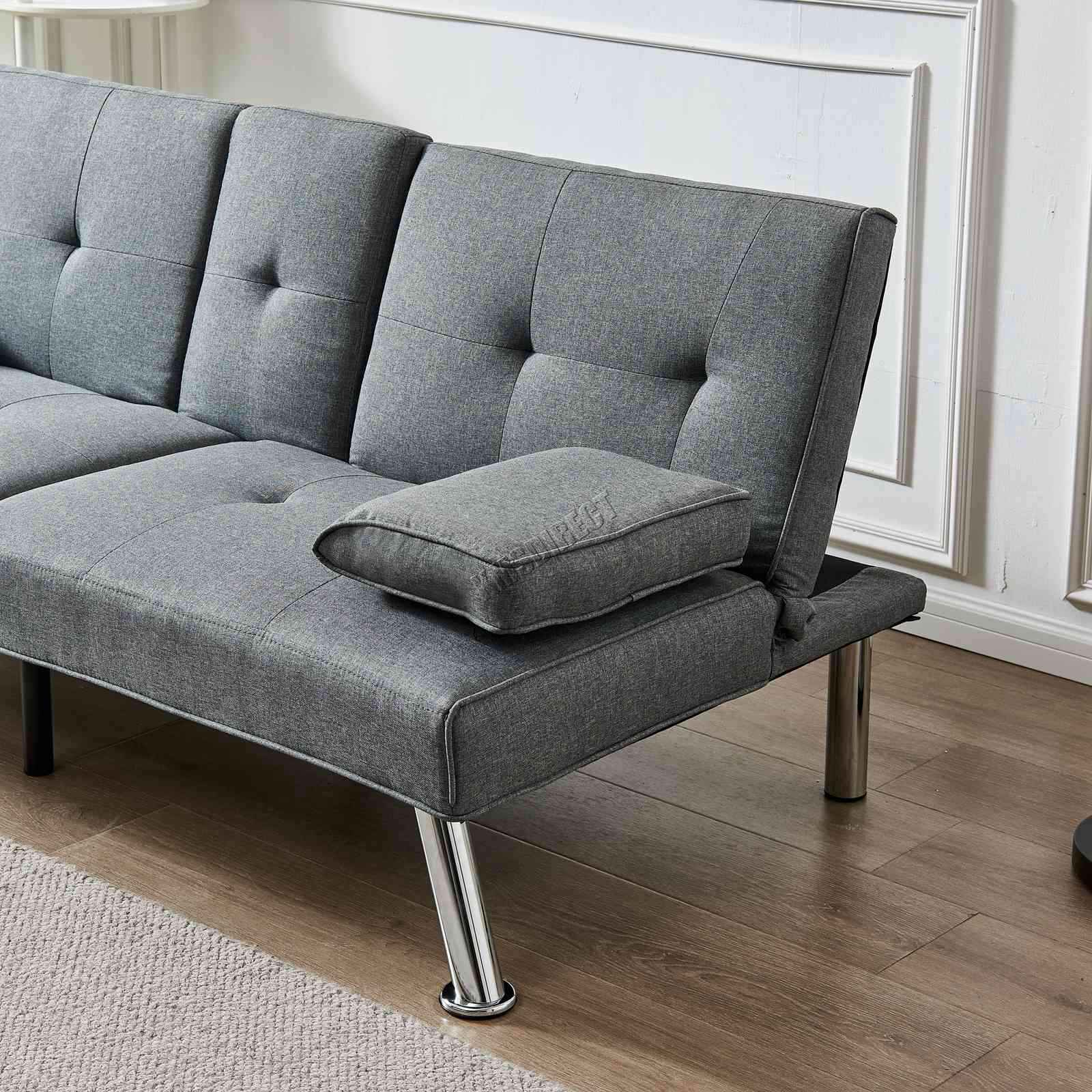 WestWood Sofa Bed Fabric Manhattan Recliner 3 Seater