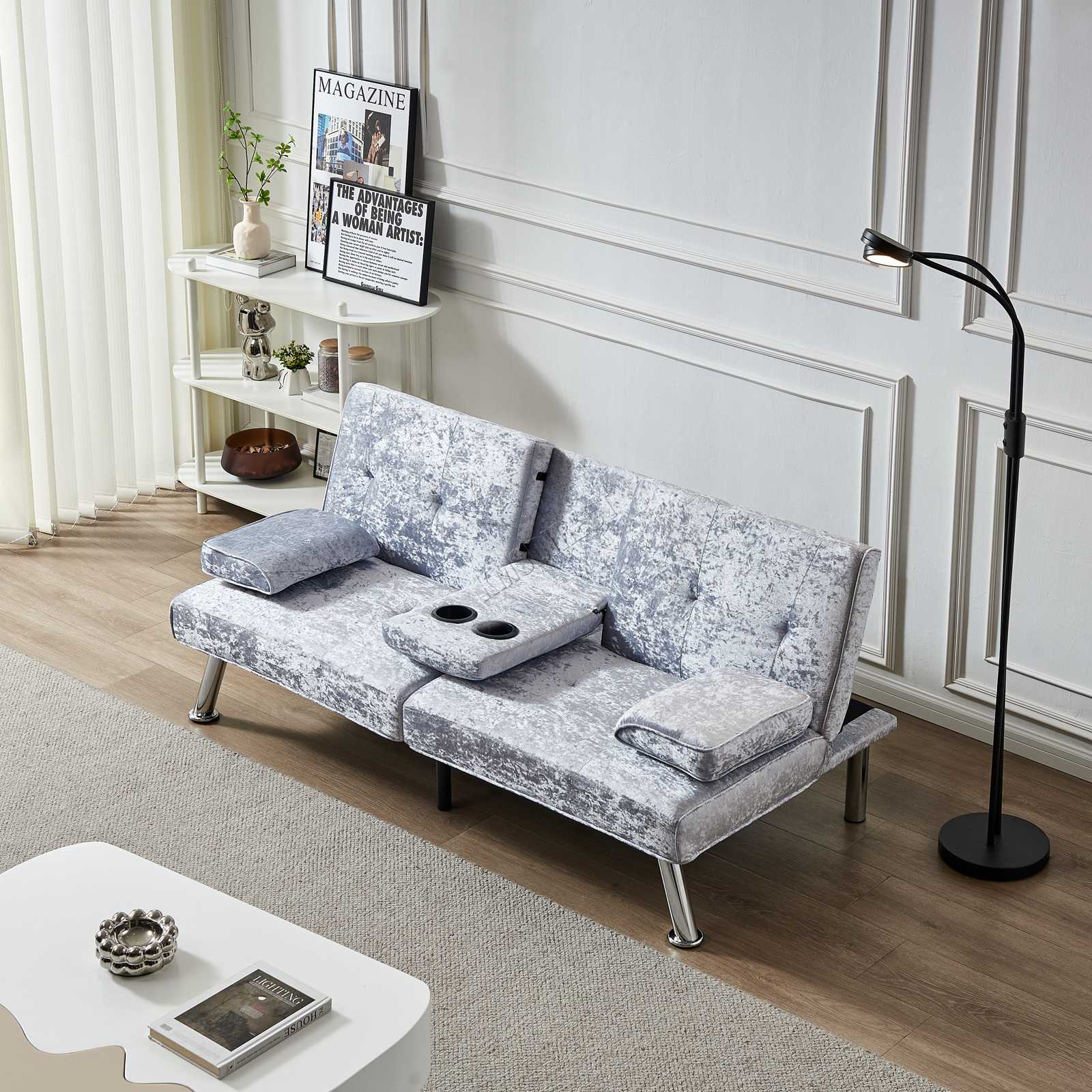 WestWood Sofa Bed Fabric Manhattan Recliner 3 Seater