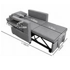 WestWood 3-in-1 Convertible Single Sofa Bed Grey