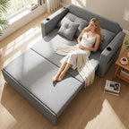 WestWood 3-in-1 Convertible Double Sofa Bed Grey
