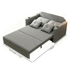 WestWood 3-in-1 Convertible Double Sofa Bed Grey