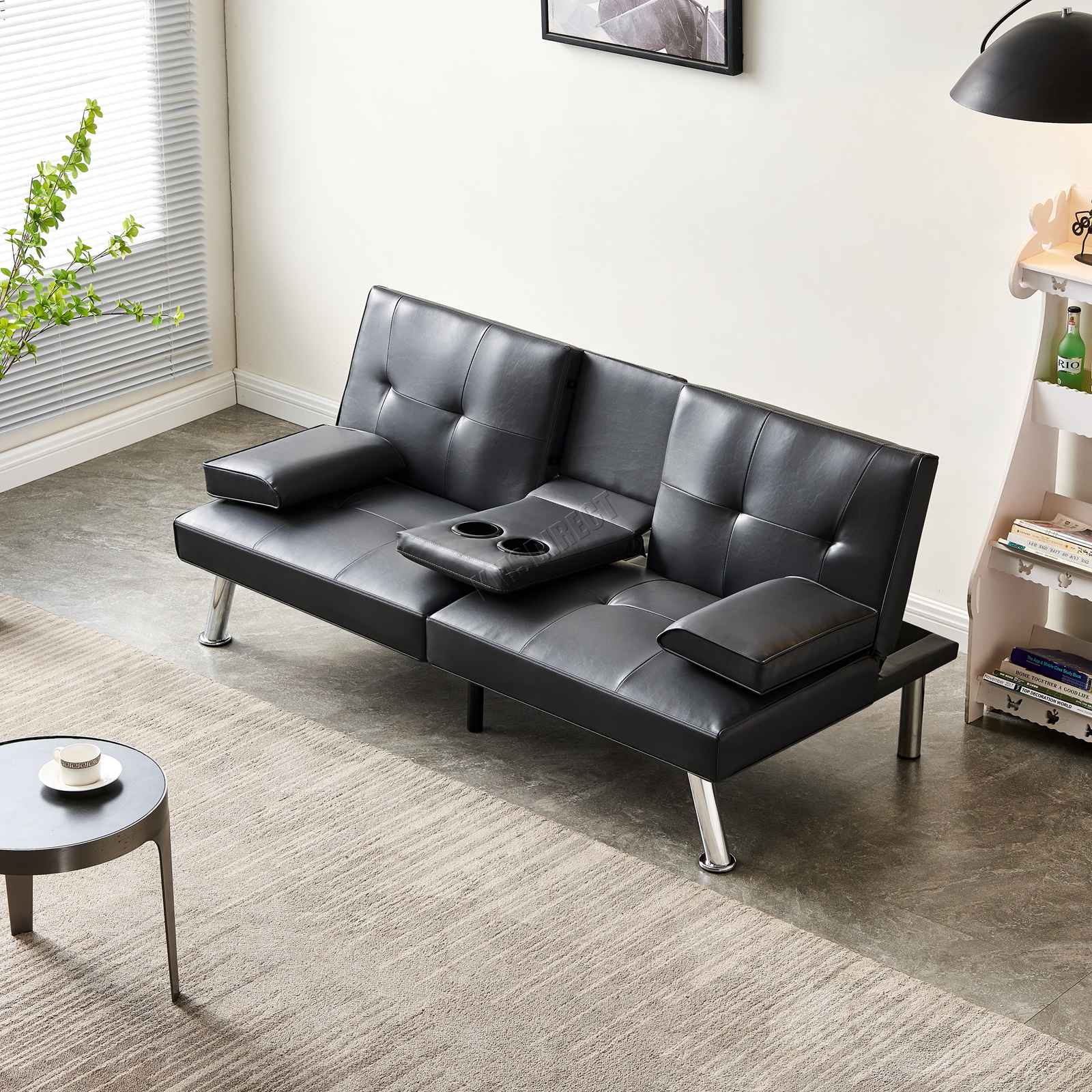 WestWood Sofa Bed Faux Leather Manhattan recliner 3 Seater