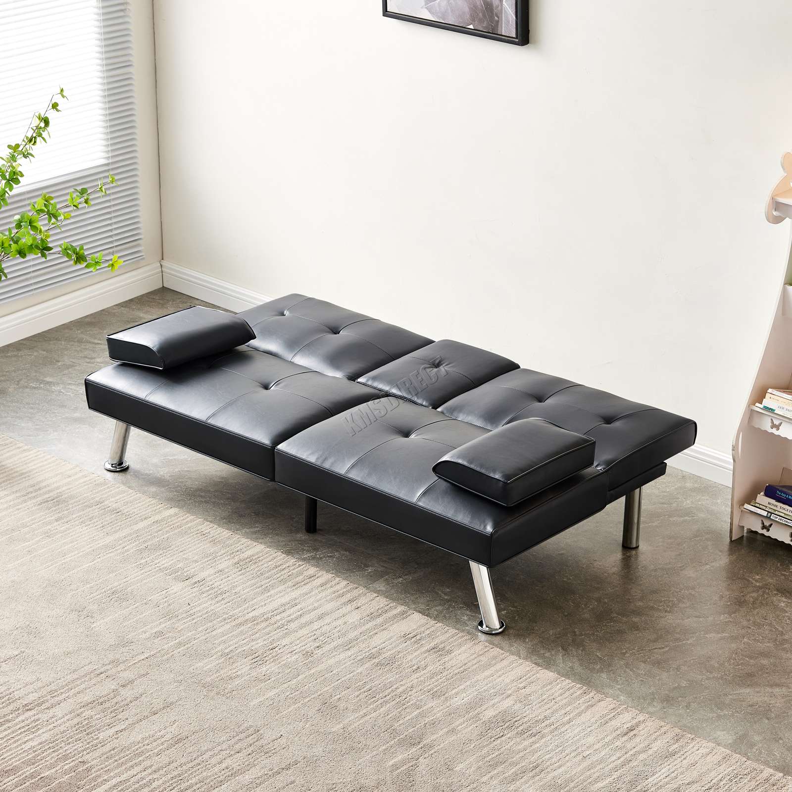 WestWood Sofa Bed Faux Leather Manhattan recliner 3 Seater