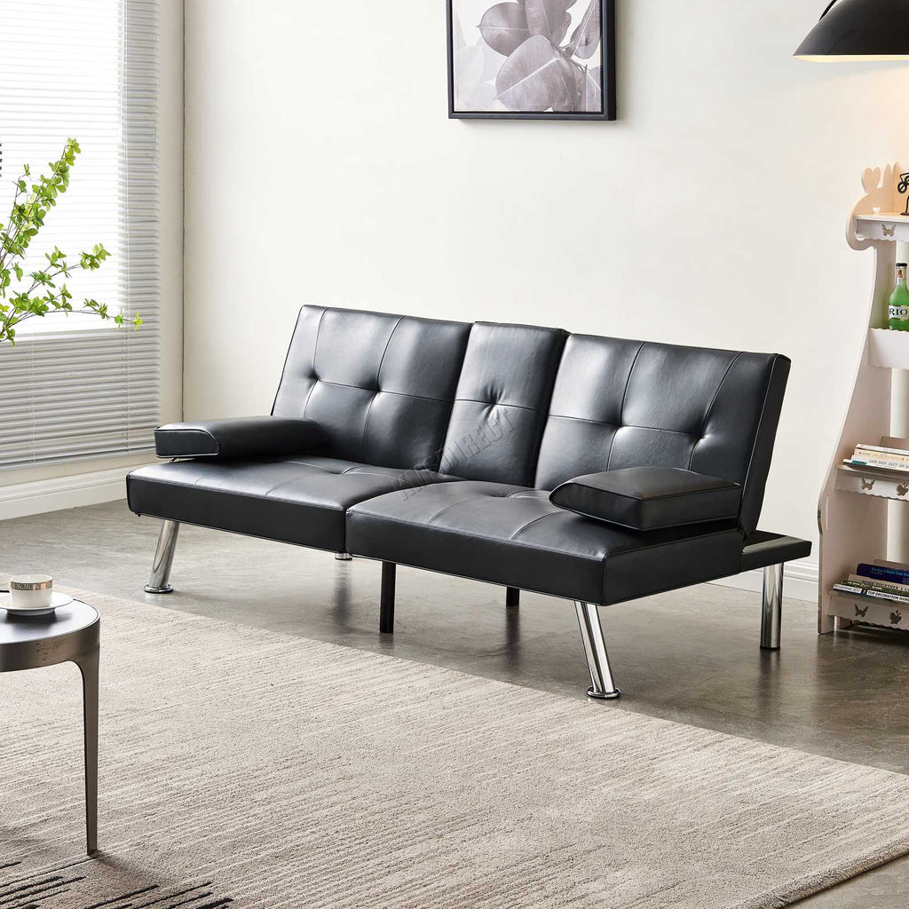 WestWood Sofa Bed Faux Leather Manhattan recliner 3 Seater