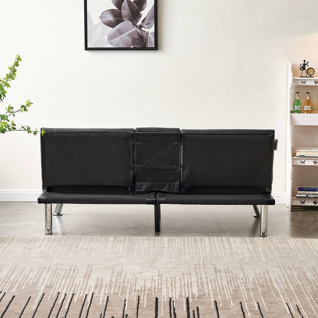 WestWood Sofa Bed Faux Leather Manhattan recliner 3 Seater