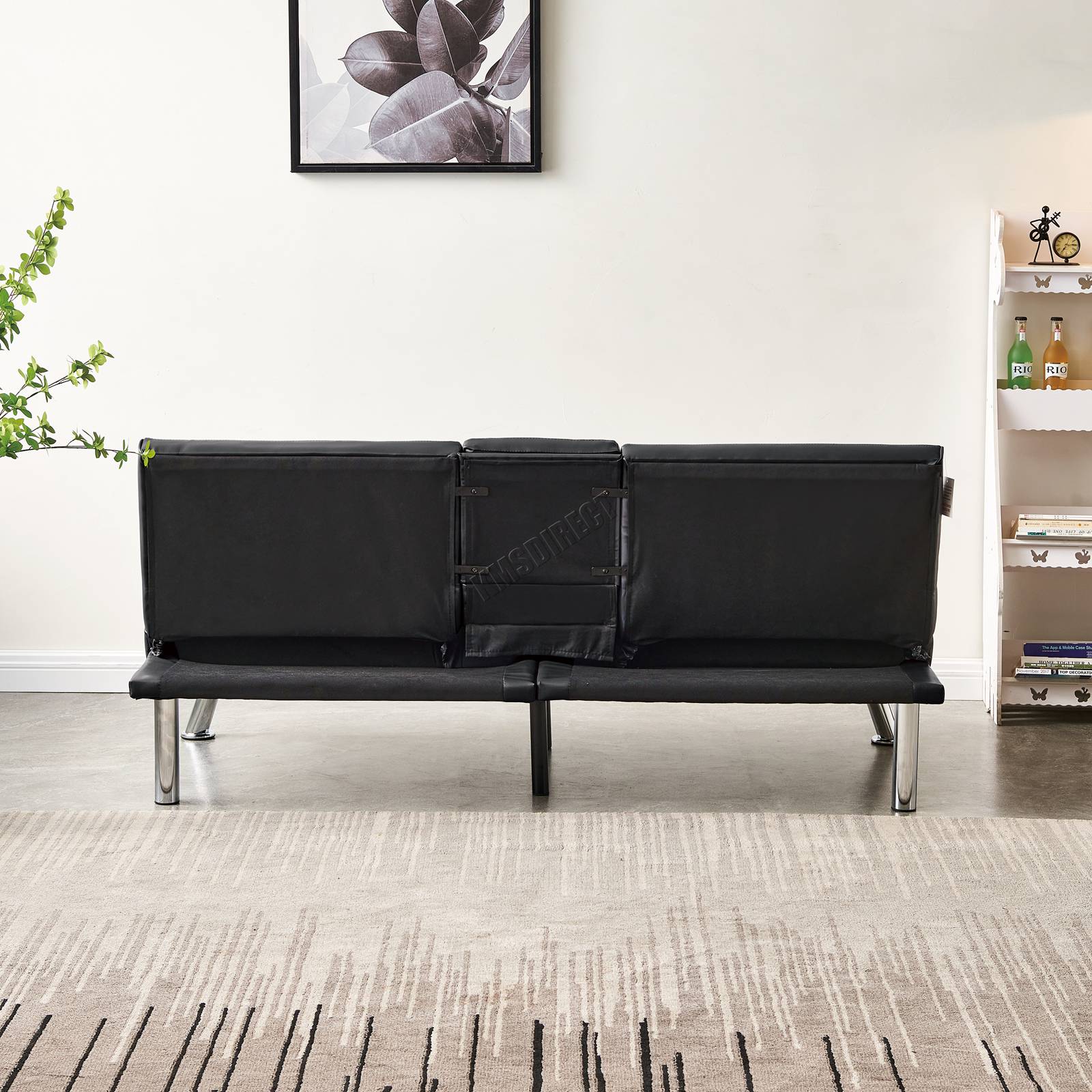 WestWood Sofa Bed Faux Leather Manhattan recliner 3 Seater