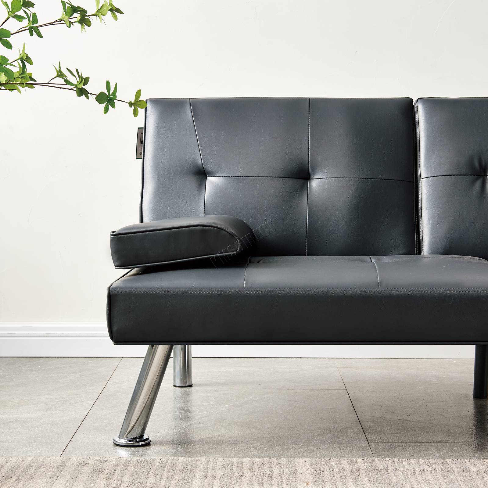 WestWood Sofa Bed Faux Leather Manhattan recliner 3 Seater