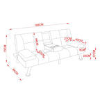 WestWood Sofa Bed Faux Leather Manhattan recliner 3 Seater
