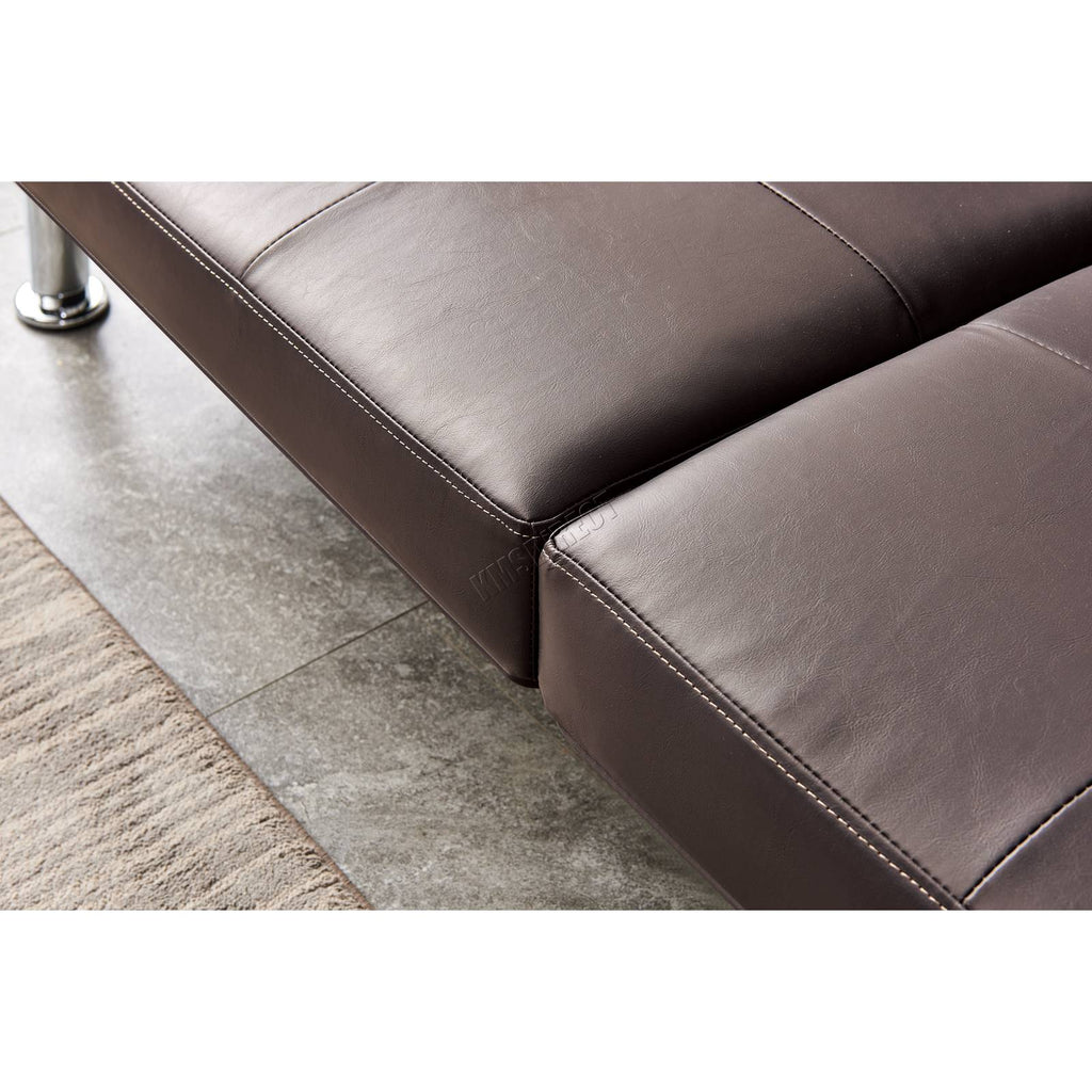 WestWood Sofa Bed Faux Leather Manhattan recliner 3 Seater