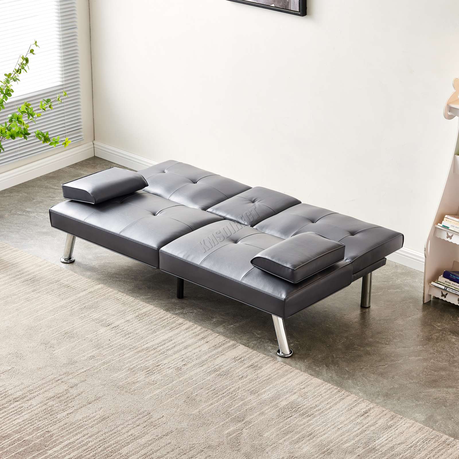 WestWood Sofa Bed Faux Leather Manhattan recliner 3 Seater