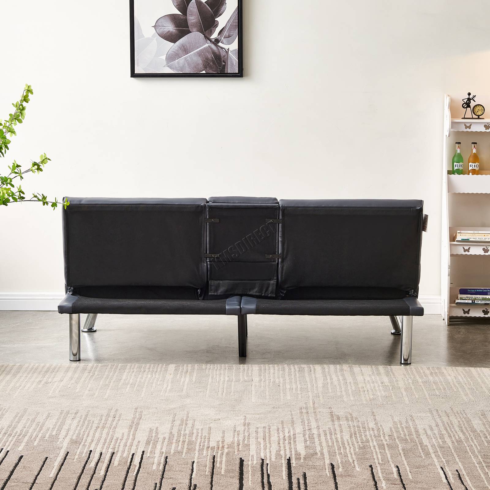 WestWood Sofa Bed Faux Leather Manhattan recliner 3 Seater