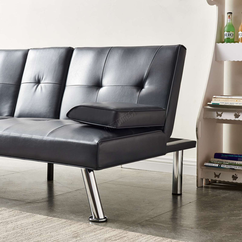 WestWood Sofa Bed Faux Leather Manhattan recliner 3 Seater
