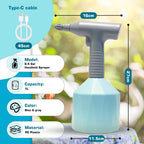 BIRCHTREE Electric Garden Sprayer Bottle with USB Type-C Charger