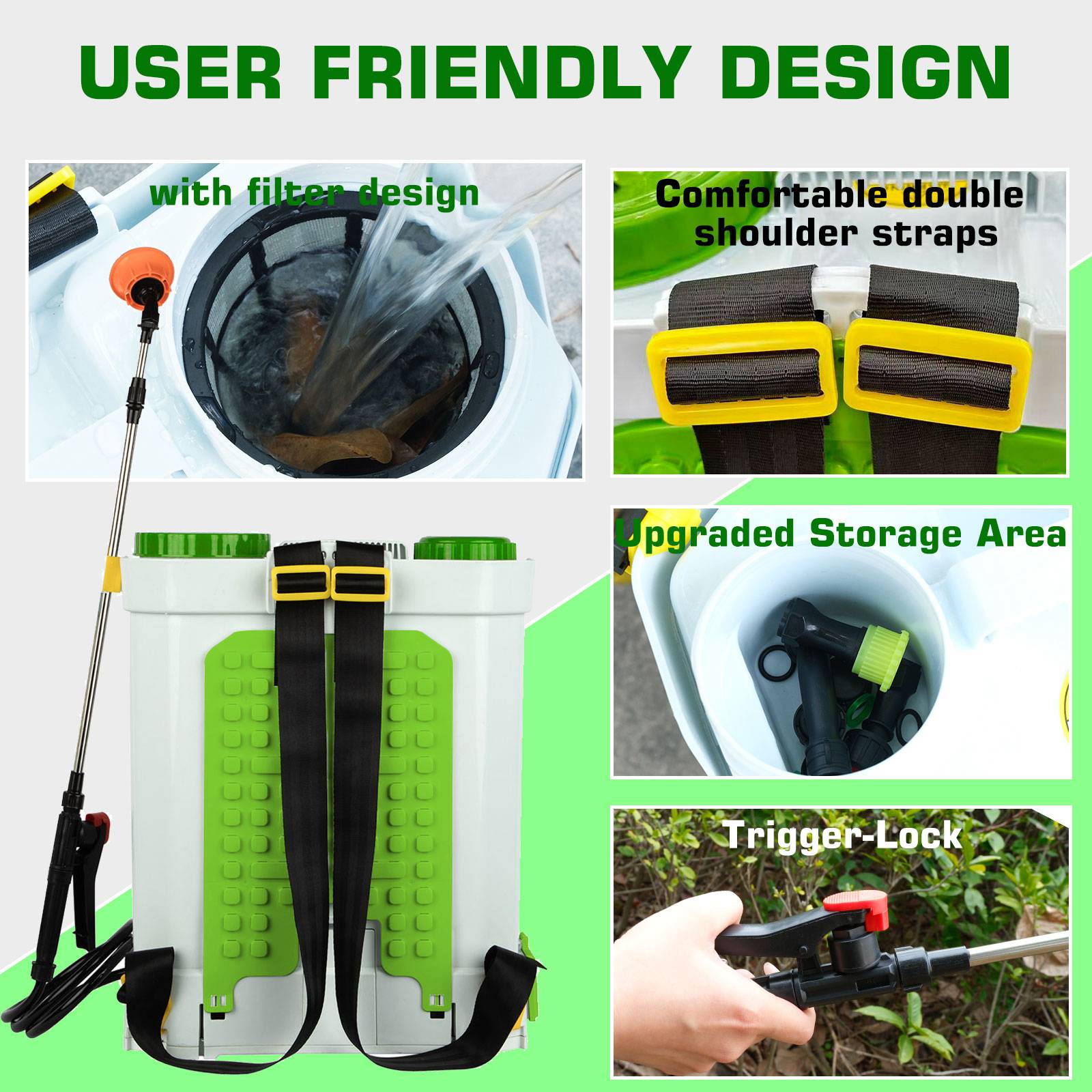 BIRCHTREE Knapsack Backpack Sprayer