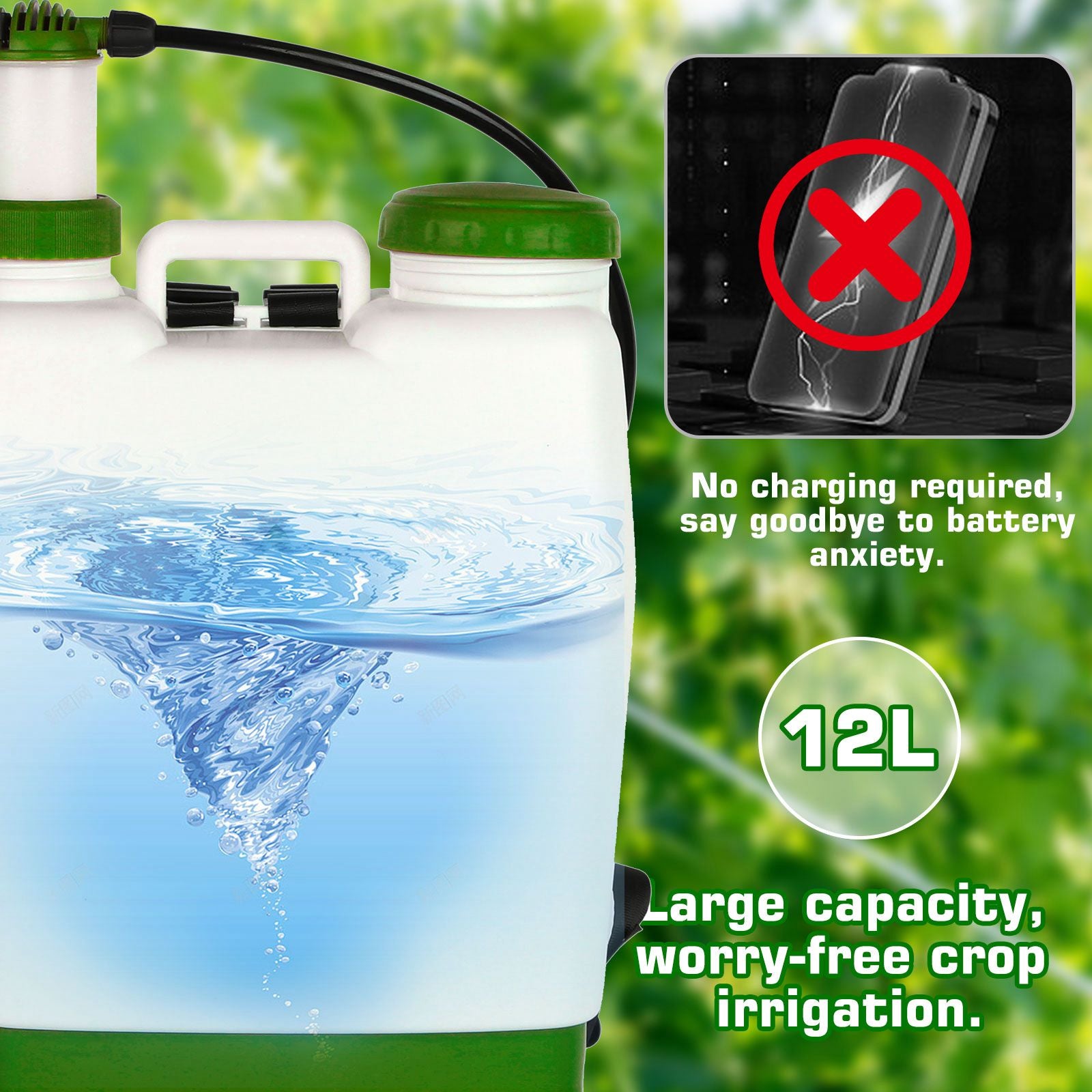 BIRCHTREE Knapsack Backpack Sprayer