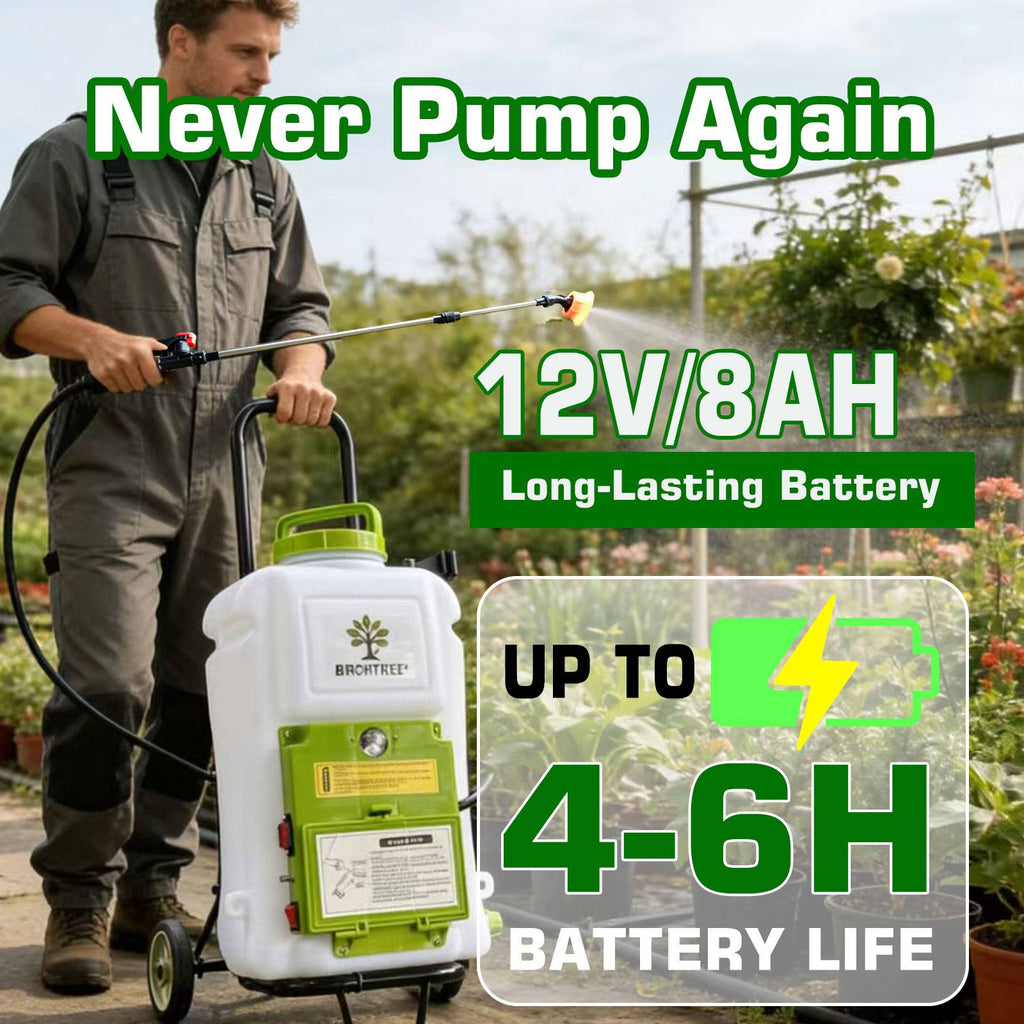 BIRCHTREE 16L Electric Garden Sprayer With Wheels