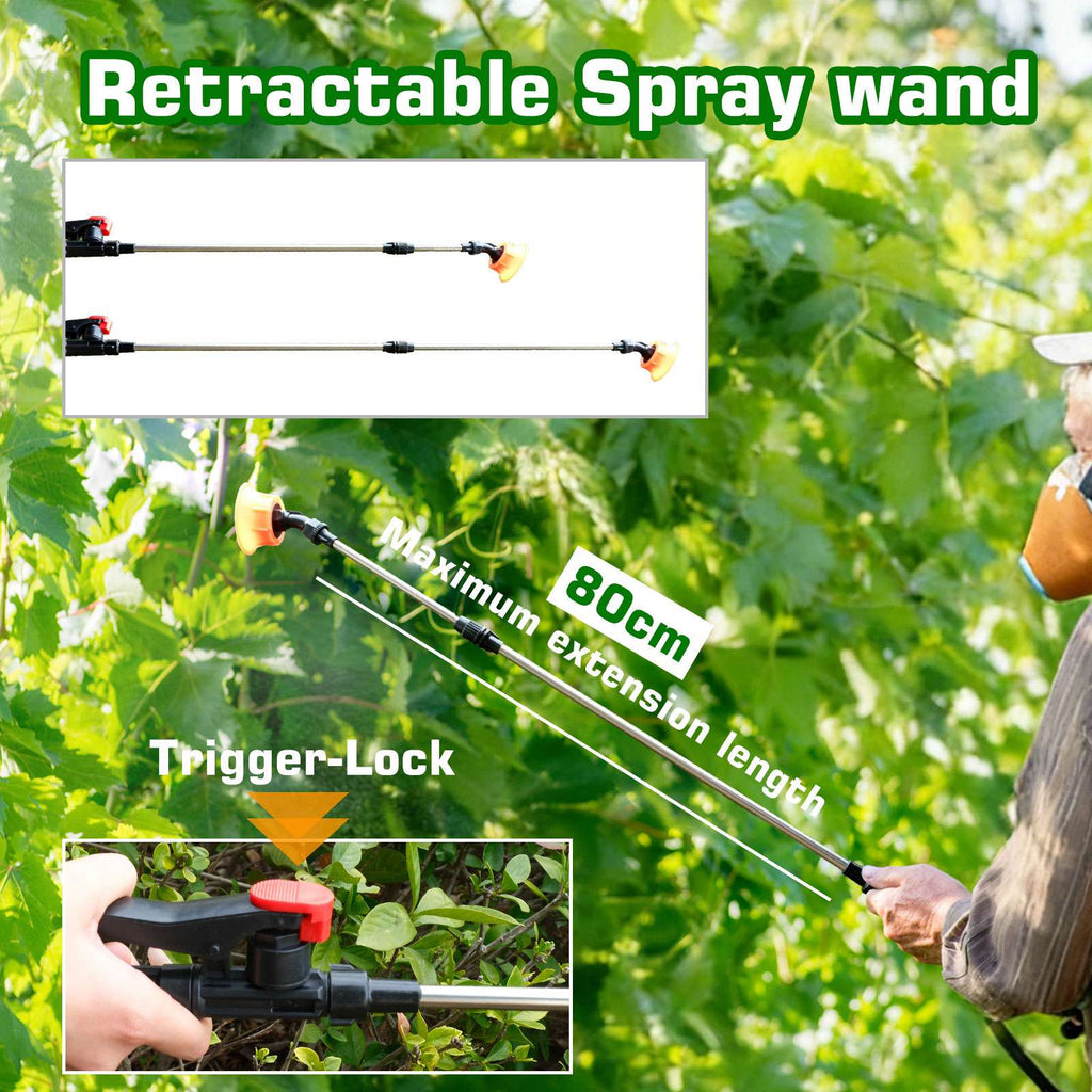 BIRCHTREE 16L Electric Garden Sprayer With Wheels