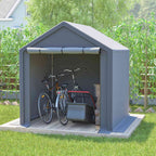 BIRCHTREE Storage Tent Garden Bike Shed Steel Frame Zipper Door