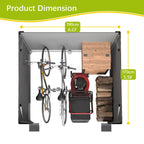 BIRCHTREE Storage Tent Garden Bike Shed Steel Frame Zipper Door
