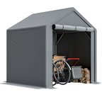 BIRCHTREE Storage Tent Garden Bike Shed Steel Frame Zipper Door