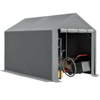 BIRCHTREE Storage Tent Garden Bike Shed Steel Frame Zipper Door