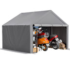 BIRCHTREE Storage Tent Garden Bike Shed Steel Frame Zipper Door