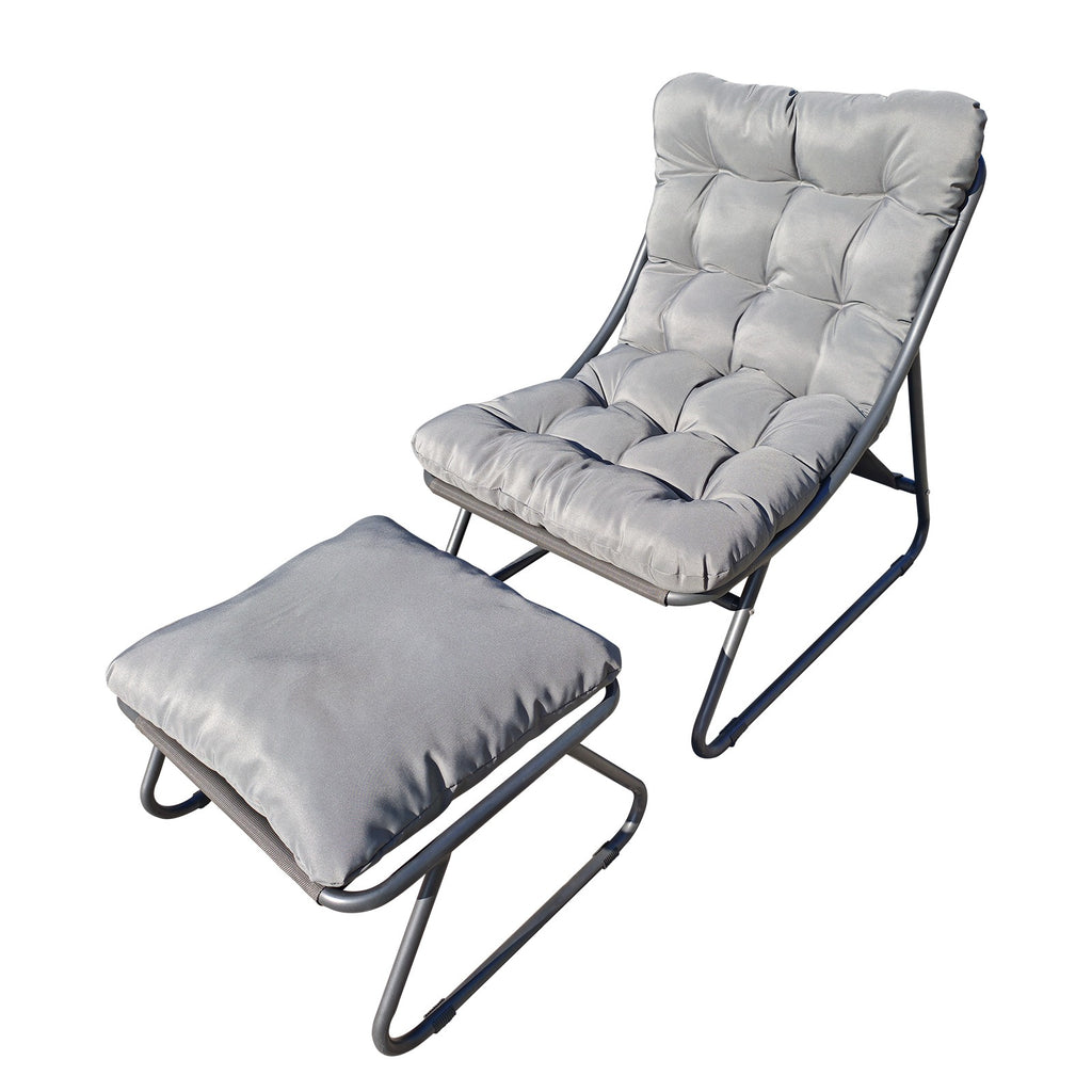 Birchtree Sun Lounger with Footstool