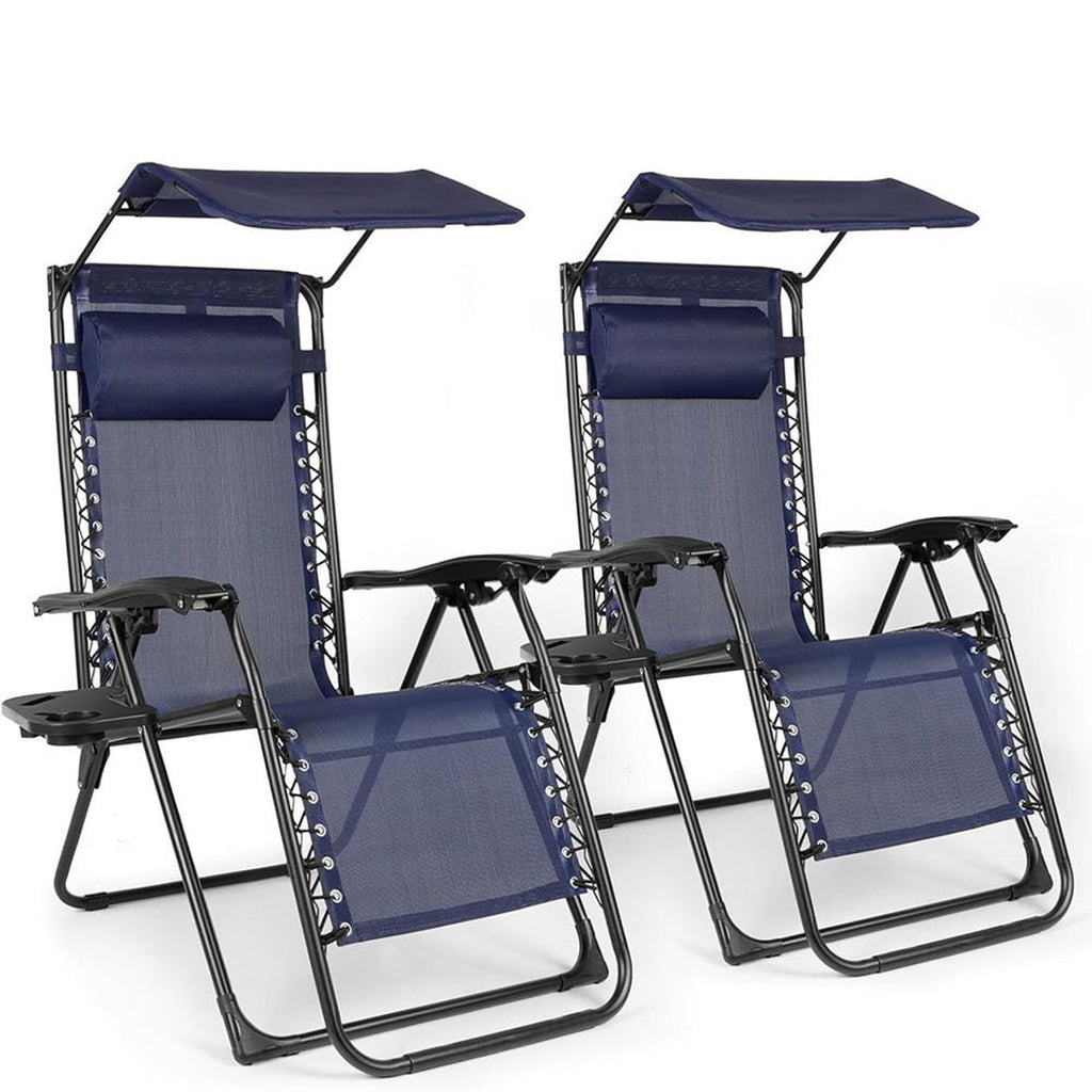 BIRCHTREE Set of 2 Garden Recliner Chair Sun Loungers SR06