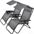 BIRCHTREE Set of 2 Garden Recliner Chair Sun Loungers SR06