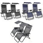 BIRCHTREE Set of 2 Garden Recliner Chair Sun Loungers SR06