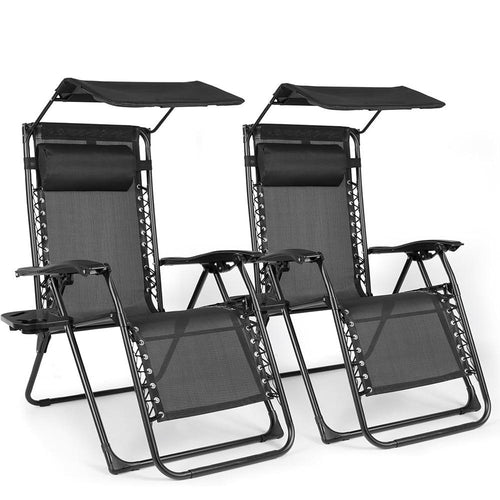 BIRCHTREE Set of 2 Garden Recliner Chair Sun Loungers SR06