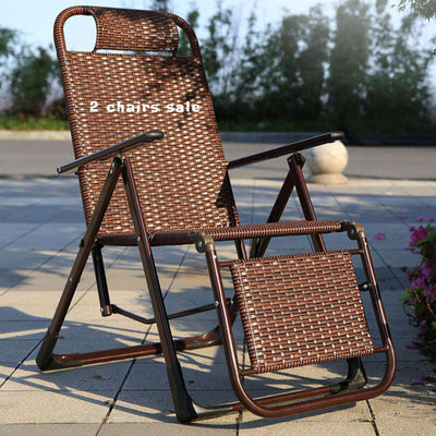 BIRCHTREE Set of 2 Rattan Sun Recliner SR07 Brown
