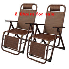 BIRCHTREE Set of 2 Rattan Sun Recliner SR07 Brown