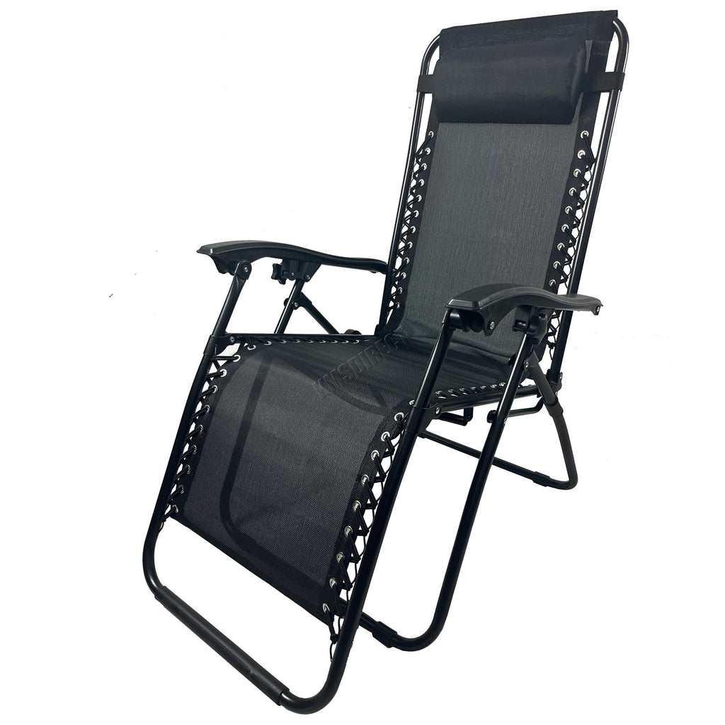 BIRCHTREE Sun Recliner Set of 3 Foldable Chair and Table SR04