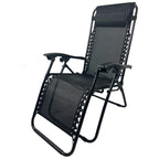 BIRCHTREE Sun Recliner Set of 3 Foldable Chair and Table SR04
