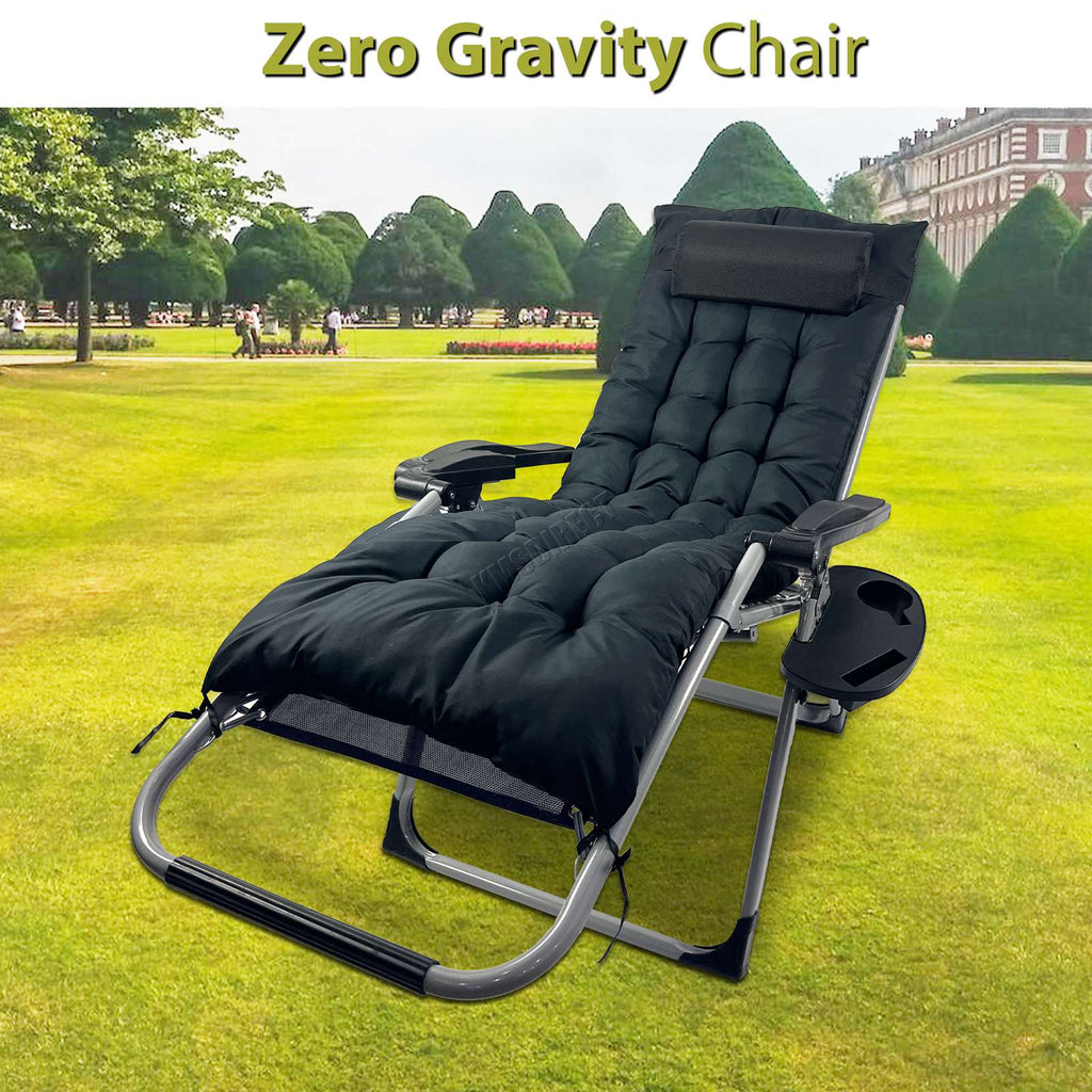 BIRCHTREE Sun Recliner With Cushion Foldable Chair SR05